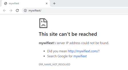 mywifiext net not working